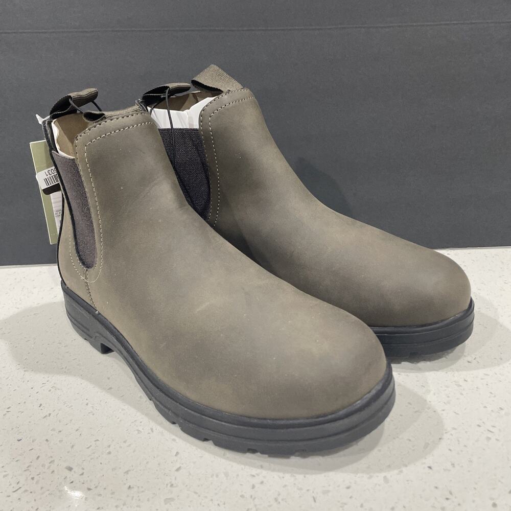 Men's Sz 7 Huxley Chelsea Brown Boots NEW Reg $49 Goodfellow & Co